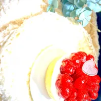 🍓苺ちゃんの乗ったダブルチーズケーキ🍓|U・x・Uchokoさん