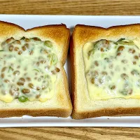 ☆納豆チーズトースト| まぁたんさん