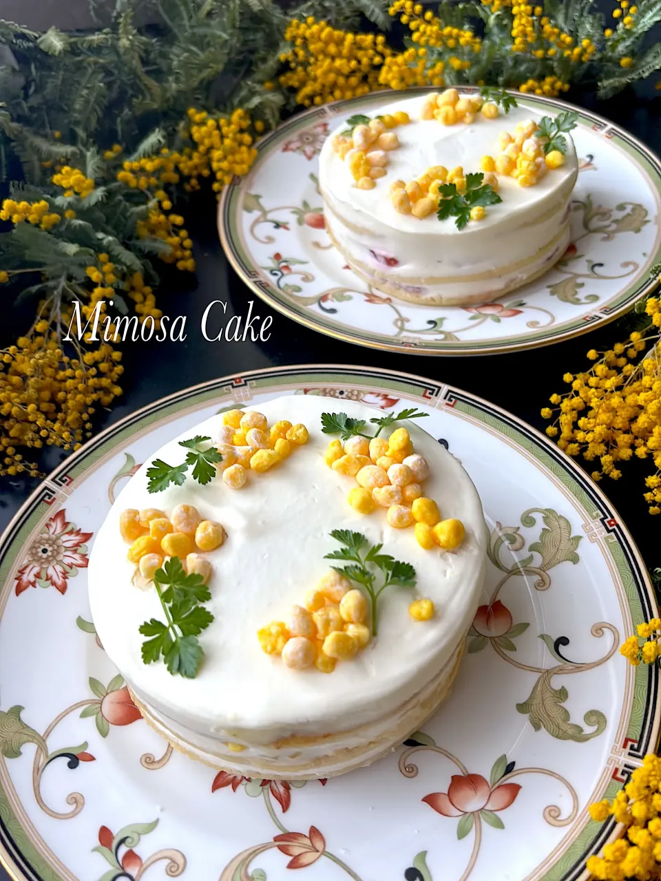 💛ミモザケーキ ~レモンチョコレート|とんちんさん