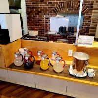 今日の昼ご飯@「WASHAGANBHI 田原店」さん②  ドリンクもパスタかピザの料金の中で、こちらのドリンクバーで好きなものを飲み放題です。|なびさん