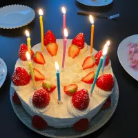 ＊ちびたん９歳お誕生日ケーキ🎂＊| ＊抹茶＊さん