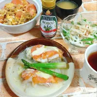 鱈のトマトチーズ蒸し