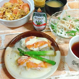 Snapdishの人気料理写真:鱈のトマトチーズ蒸し