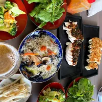 サラダ春菊サラダ　よだれ鶏|みーさん