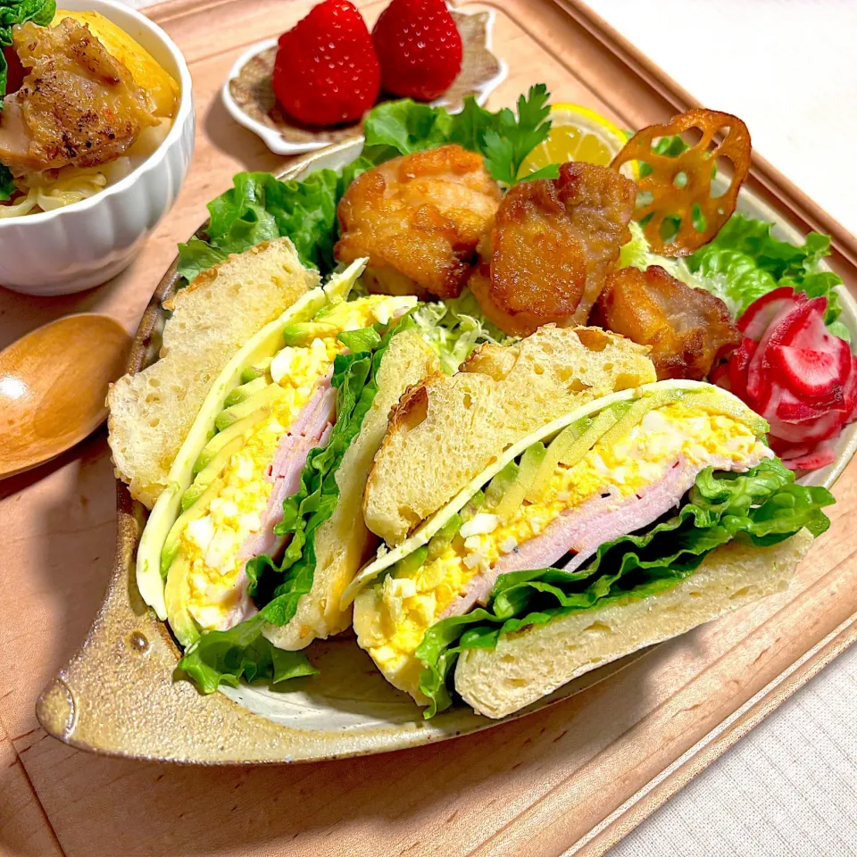 手作りパンでサンドイッチ🥪|すずさん