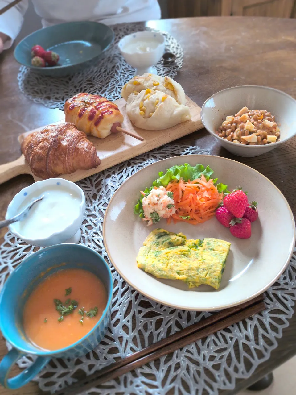 朝ごはん🌄！|まめころさん