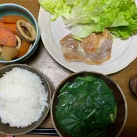 自然豚ロース焼肉、イカ大根煮物|ATさん