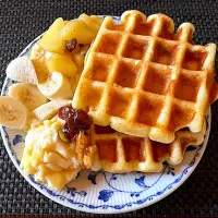 うさかめさんの料理 ヨーグルトワッフル