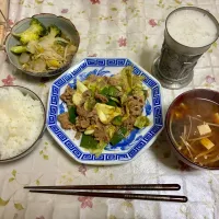 豚こまと新キャベツのローストガーリック炒め|よねさんさん