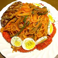 ナポリタンハンバーグ