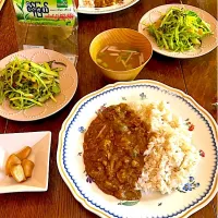 晩ごはん♯カレー🍛♯ラペットゥ|小松菜さん
