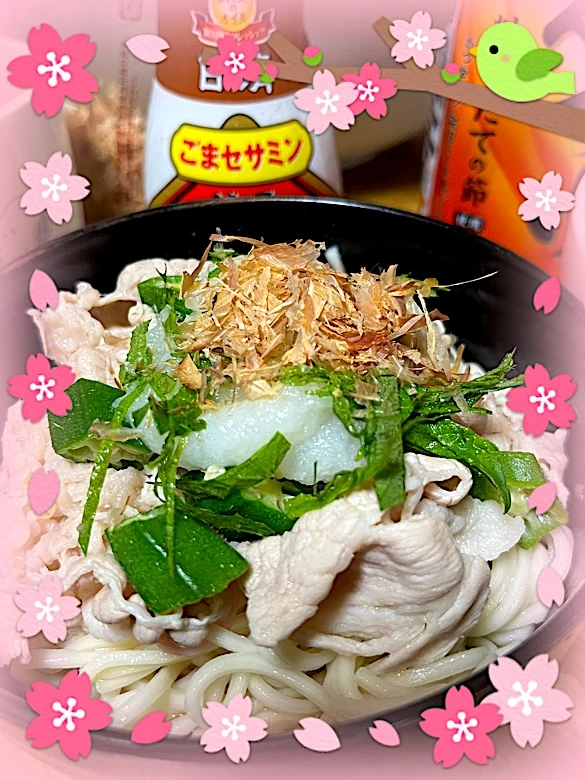 暖かくなってきたので豚しゃぶそうめん‼️|miiina・＊・さん