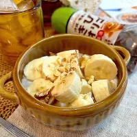 きびオリゴでバナナヨーグルト🍌|ラゴさん。さん