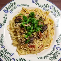 イワシ缶の和風パスタ| ひろにぃさん