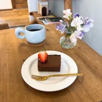 テリーヌショコラとコーヒー|ちゃみこさん