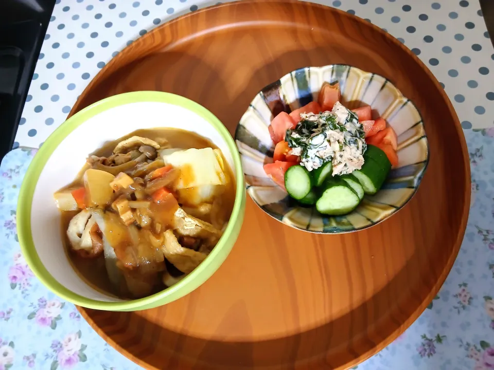 念願のカレーうどんﾟ+.ﾟ(´▽`人)ﾟ+.ﾟ✨|ぽんすけさん