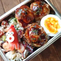 漢の…自分用🍱タコパの翌日タコ三昧弁当|ᵏᵒᵘさん