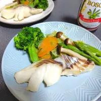 鱈と春野菜の蒸し物　オリーブオイルかけ|jun(・x・)さん