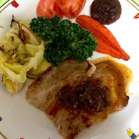 豚肉のネギ味噌ソースがけ✨この前の酒蔵で買ったネギ味噌が美味しくて、色々使ってます😊|tamemitiさん