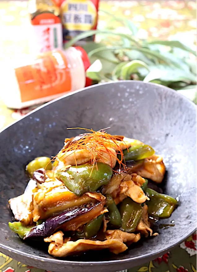 豚肉とナスのチリソース炒め|めいめいさん