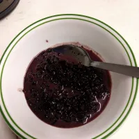 Black Glutinous Rice Porridge with coconut milk & palm sugar|AJ Nさん