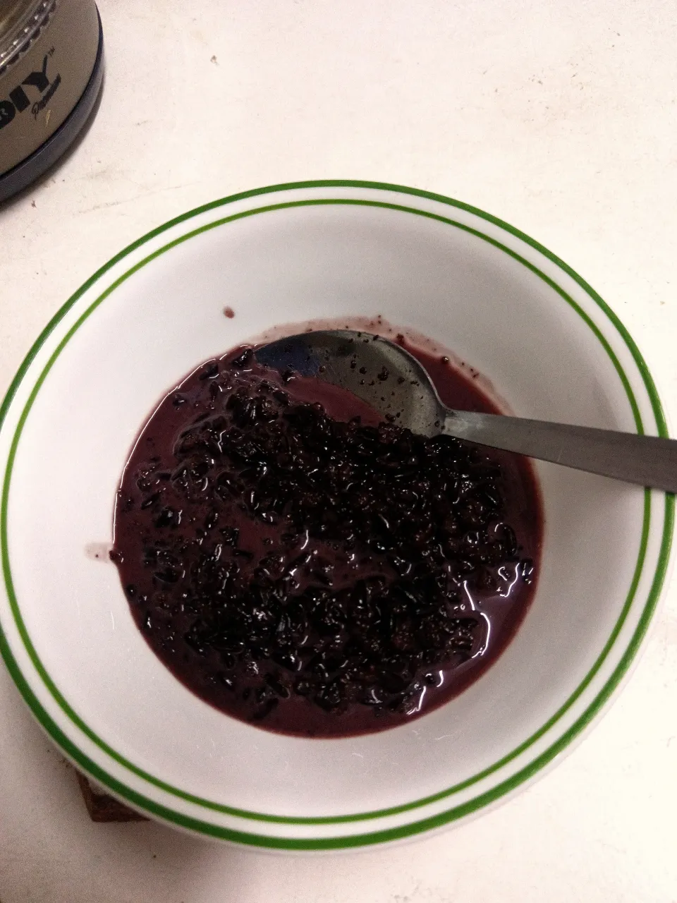 Black Glutinous Rice Porridge with coconut milk & palm sugar|AJ Nさん