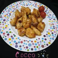 鶏むね肉の照り焼きゴマまみれ✨| cocco+さん