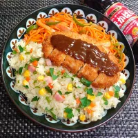 ボリューム満点トルコライスでムスコの置きランチ