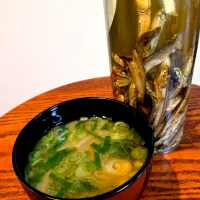 煮干しとこんぶ出汁のお味噌汁|aoiさん