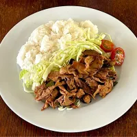 ランチ♯生姜焼き|小松菜さん