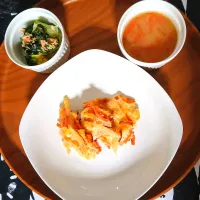 朝からしっかりごはん(*ﾟ∀ﾟ*)✨