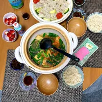 ヘルシー蒸し土鍋でシュウマイとキムチスープ🎵|さくたえさん