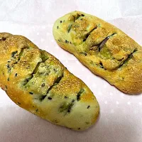 ごろっとさつまいも入り抹茶のフランスパン|もーやんさん