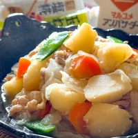 お出汁の香りふんわり𓂃.◌𓈒𖡼𓂂塩糀肉じゃが|にゃんぺこさん