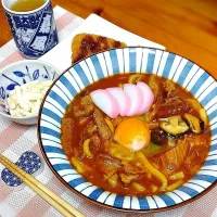 牛すじ味噌煮込みうどん🍜|まゆめろさん