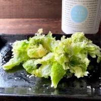 庭の「ふきのとう」で天ぷら