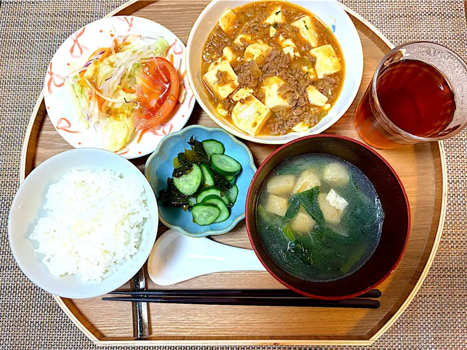 夕飯 麻婆豆腐|ふわふわさん
