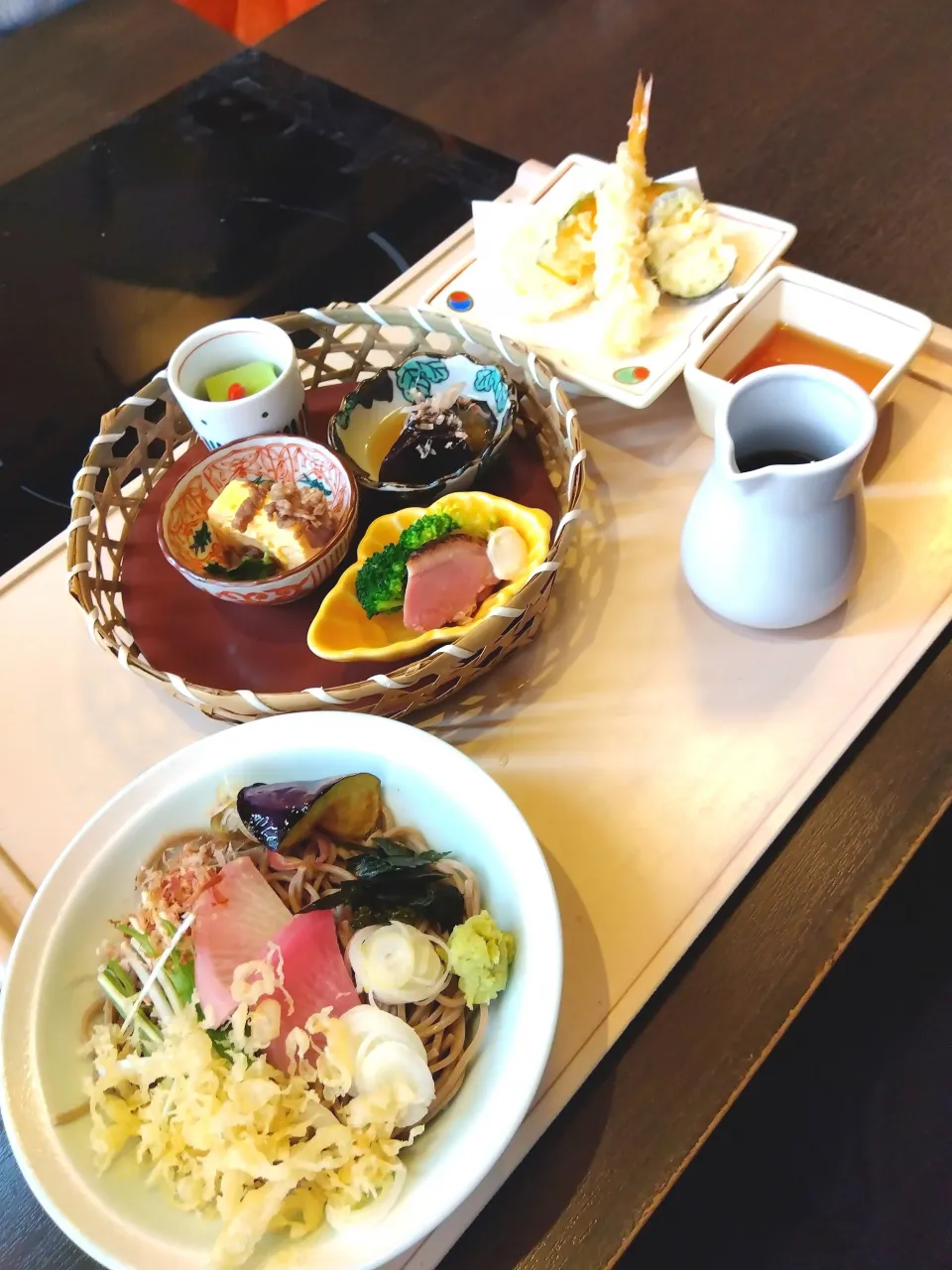 かごの屋　薬味蕎麦籠御膳|豆大福さん