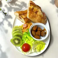 ベーコンポテトフランスパンモーニング|besさん