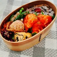 ✾エビチリ弁当✾