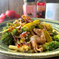 豚肉とブロッコリーの桜エビ醬炒め|9421beruさん