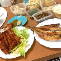 とんかつと鯵の開き|みんみんさん