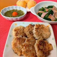 ☆えのきつくね　☆ブロッコリーベーコンチーズ焼き　☆めかぶ　☆プチシュー|chikakoさん