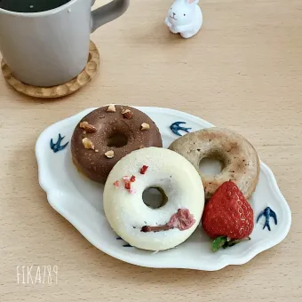 Snapdishの人気料理写真:レンコンとバナナでむっちり焼きドーナツ