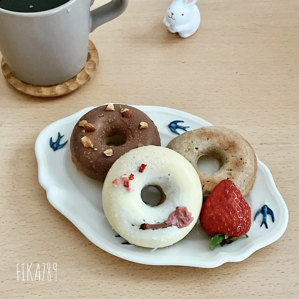 レンコンとバナナでむっちり焼きドーナツ|FIKA789さん