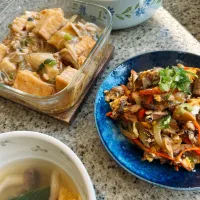 複数枚投稿テスト☀️厚揚げえのきは冷凍です♪🙈