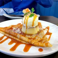 クレーププレート　プティング　@キャトルカフェ|こいちさん