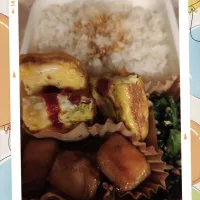 rikako♪。.:＊さんの料理 高野豆腐の肉巻き入り今日の旦那さん弁当|m.rafuさん