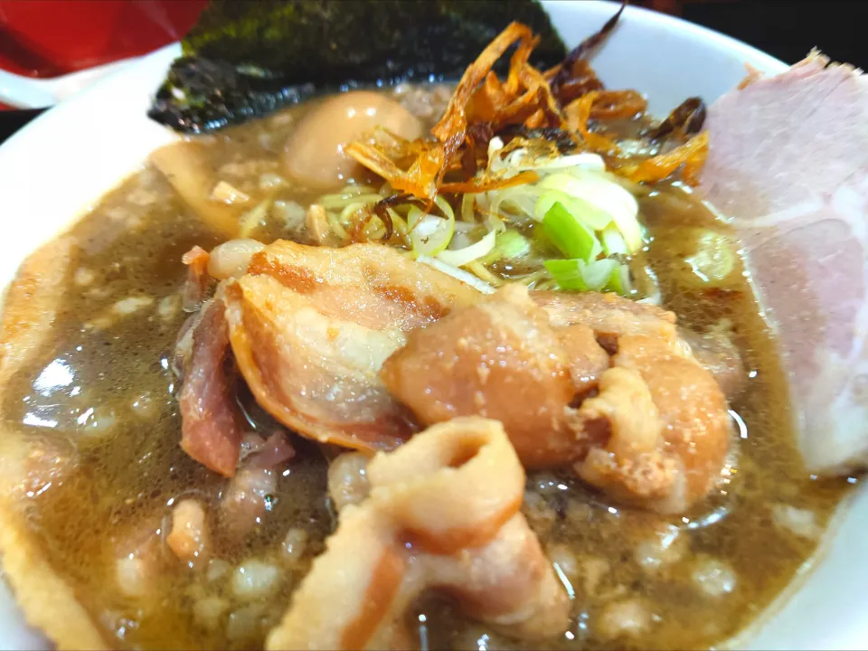 【TRYラーメン大賞2025-2026 
名店 塩部門16位/MIX部門6位】
【食べログ ラーメン TOKYO 
百名店 2021~2025 選出】 
【毎週木曜日はベテラン助っ人営業Day】
一条流がんこラーメン総本家 
分家 四谷荒木町
昨日の生薬30種を使った薬膳SP
スープの残りに、てんこ盛りの
カマス煮干を追った不純スープの100ラーメン (1順目ver、1,400円) 
―麺半分100g (通常200g)
＋つけ玉 (がんこ/覆麺智/花木
共通メンバーカード提示で無料)
―叉焼1枚無し
＋味玉 (叉焼1枚無しから無料変更)
@四谷三丁目4分 
(JR新宿駅から徒歩25分)
26067
〈醤34塩13噌󠄀5タ2出6F2冷0チ2混1つ0担1沖1〉
|大脇さん