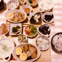 2026/03/11 おばんざいランチ風 角煮以外お惣菜購入笑|愛華さん